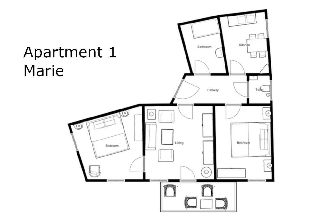Heritage Boutique Apartments 바드이스흘 객실 사진